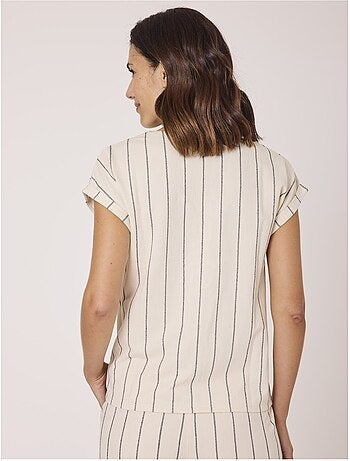 Chemise manches courtes 100% coton - Terre de Marins