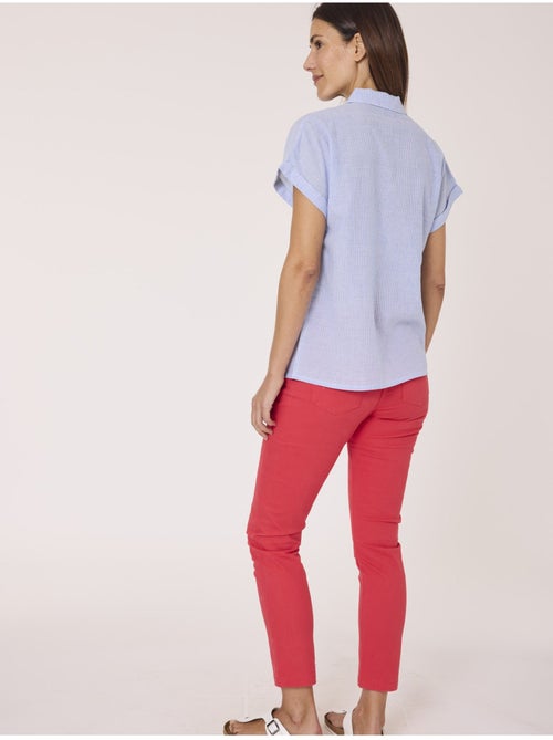 Chemise manches courtes 100% coton - Terre de Marins - Kiabi Chemise manches courtes 100% coton - Terre de Marins - Kiabi