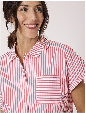 Chemise manches courtes 100% coton - Terre de Marins