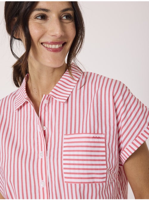 Chemise manches courtes 100% coton - Terre de Marins - Kiabi