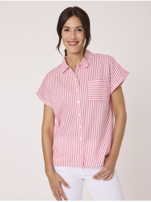 Chemise manches courtes 100% coton - Terre de Marins - Kiabi