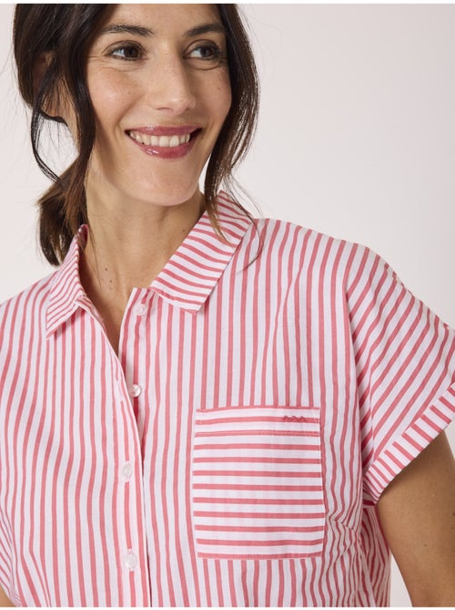 Chemise manches courtes 100% coton - Terre de Marins - Kiabi