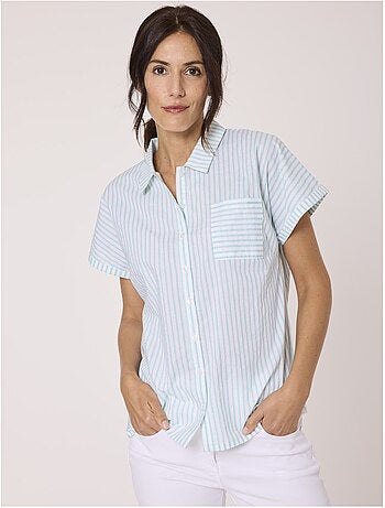 Chemise manches courtes 100% coton - Terre de Marins
