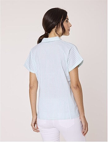 Chemise manches courtes 100% coton - Terre de Marins