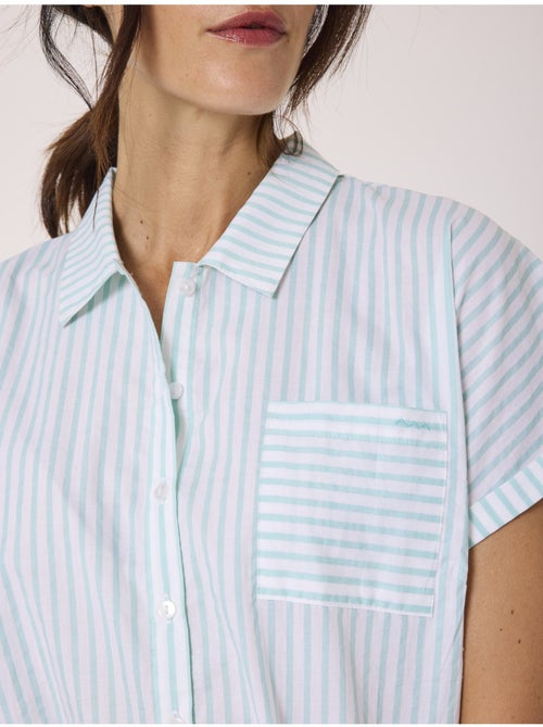 Chemise manches courtes 100% coton - Terre de Marins - Kiabi