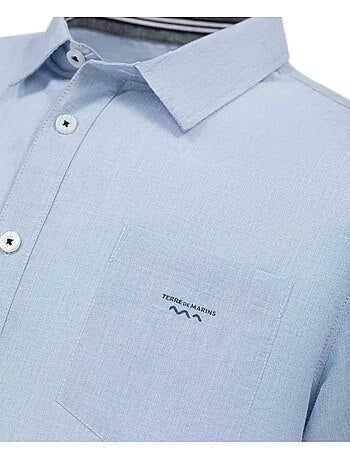 Chemise manches courtes 100% coton - Terre de Marins
