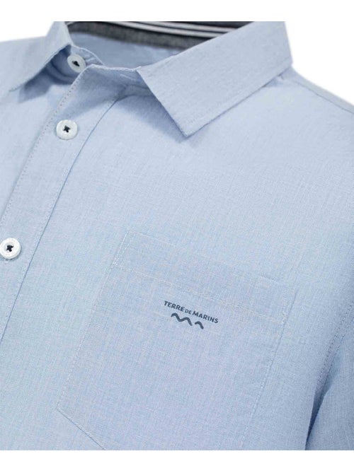 Chemise manches courtes 100% coton - Terre de Marins - Kiabi Chemise manches courtes 100% coton - Terre de Marins - Kiabi