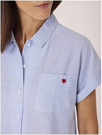 Chemise manches courtes 100% coton - Terre de Marins