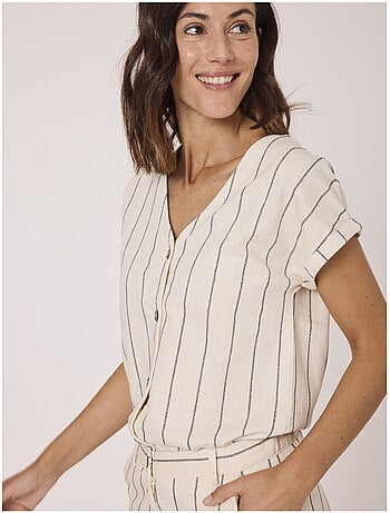 Chemise manches courtes 100% coton - Terre de Marins