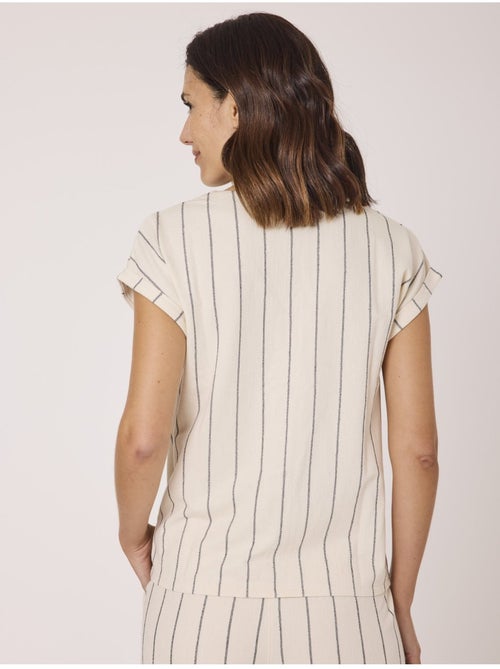Chemise manches courtes 100% coton - terre de marins - Kiabi