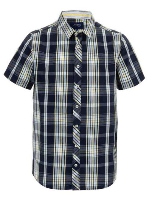 Chemise manches courtes à carreaux Homme - Kiabi