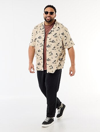 Chemise manches courtes à motif