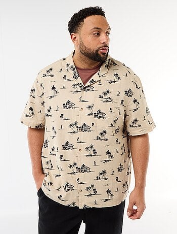 Chemise manches courtes à motif