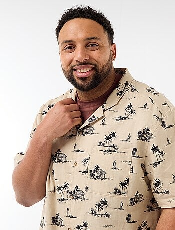 Chemise manches courtes à motif