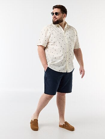 Chemise manches courtes à motif