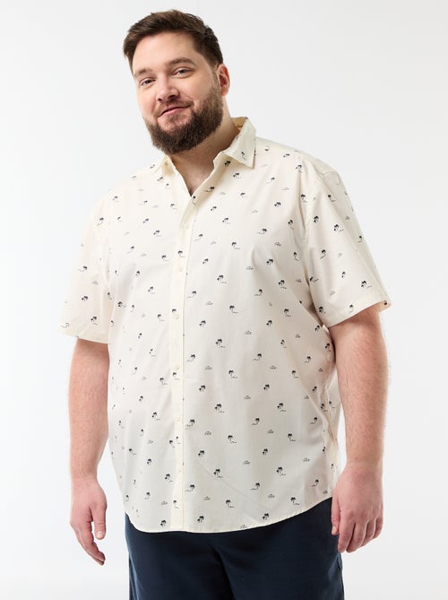 Chemise manches courtes à motif - Kiabi