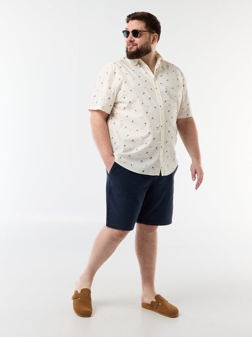 Chemise manches courtes à motif - Kiabi