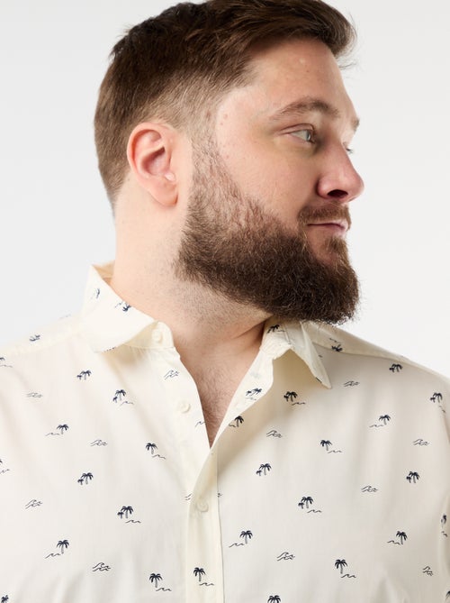 Chemise manches courtes à motif - Kiabi