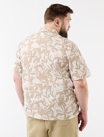 Chemise manches courtes à motif