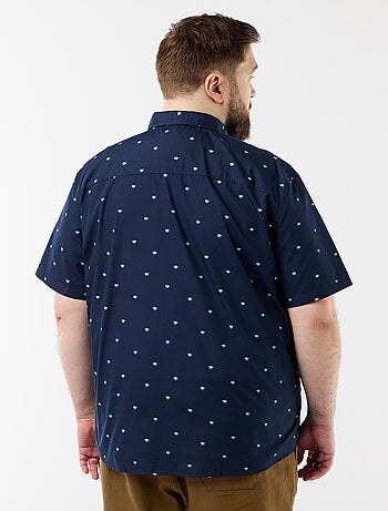 Chemise manches courtes à motif