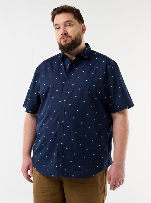 Chemise manches courtes à motif - Kiabi