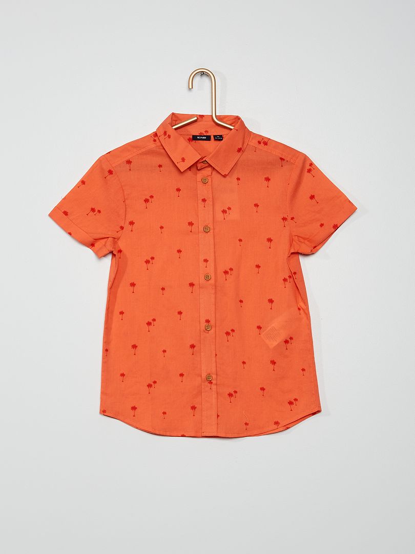 Chemisier Léger Femme COMMA - Taille 34 - Motifs Corail - Occasion Très Bon état