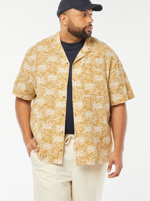 Chemise manches courtes à motif - Kiabi