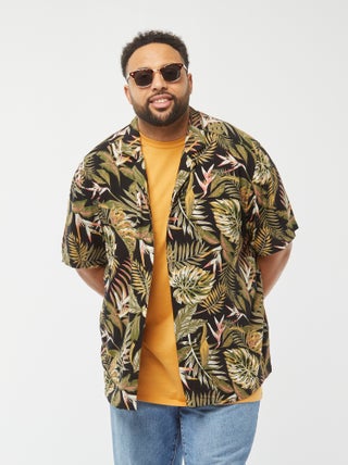 chemise manches courtes à motif