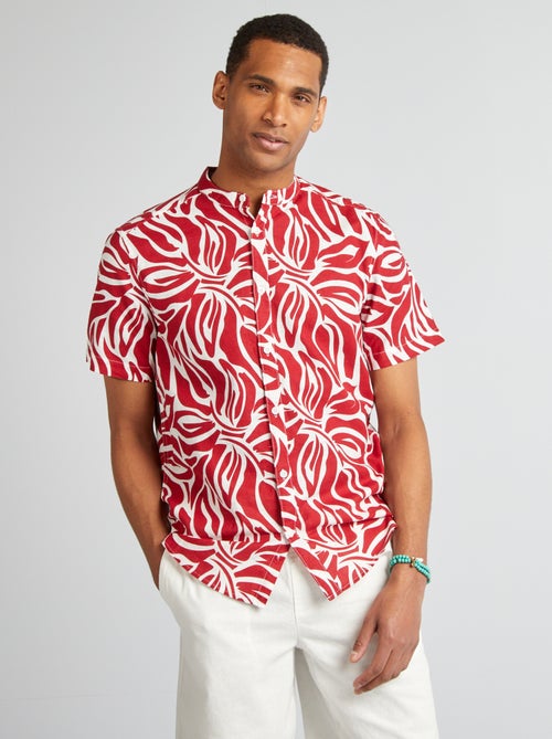Chemise manches courtes à motif - Kiabi