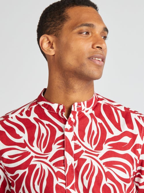 Chemise manches courtes à motif - Kiabi