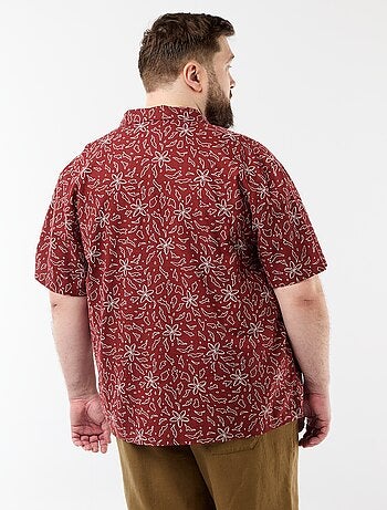Chemise manches courtes à motif