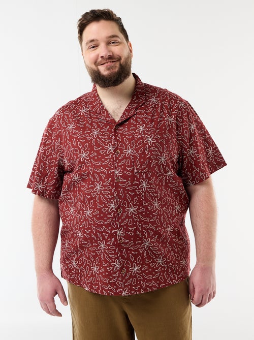 Chemise manches courtes à motif - Kiabi