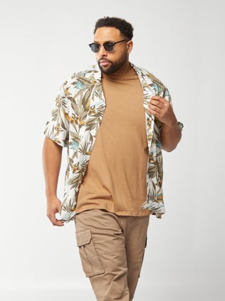 chemise manches courtes à motif