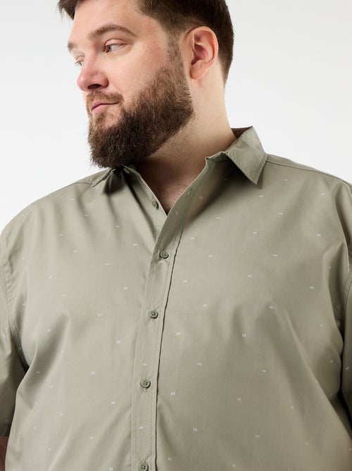 Chemise manches courtes à motif - Kiabi