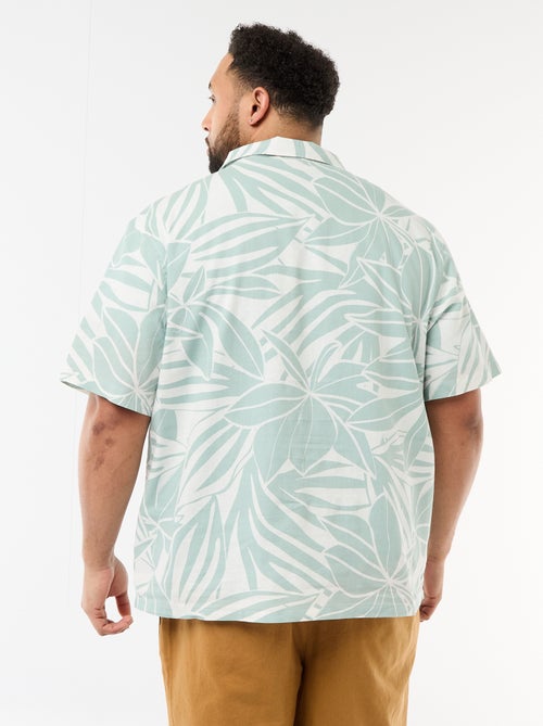 Chemise manches courtes à motif - Kiabi