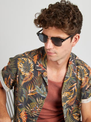 Chemise manches courtes à motif