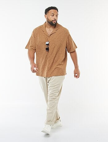 Chemise manches courtes avec broderies