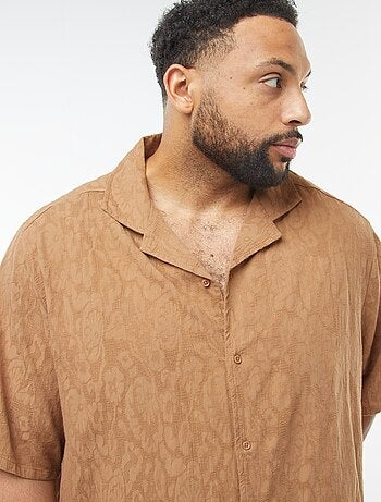 Chemise manches courtes avec broderies