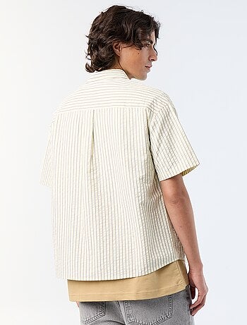 Chemise manches courtes avec broderies