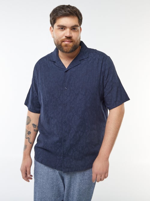 Chemise manches courtes avec broderies - Kiabi