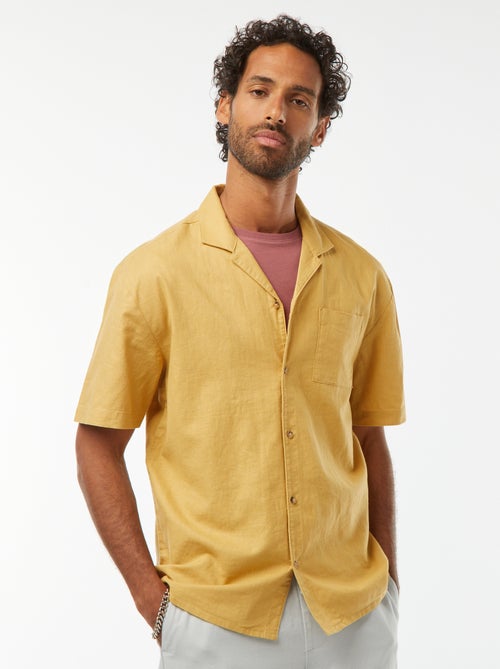 Chemise manches courtes avec poche poitrine - Kiabi
