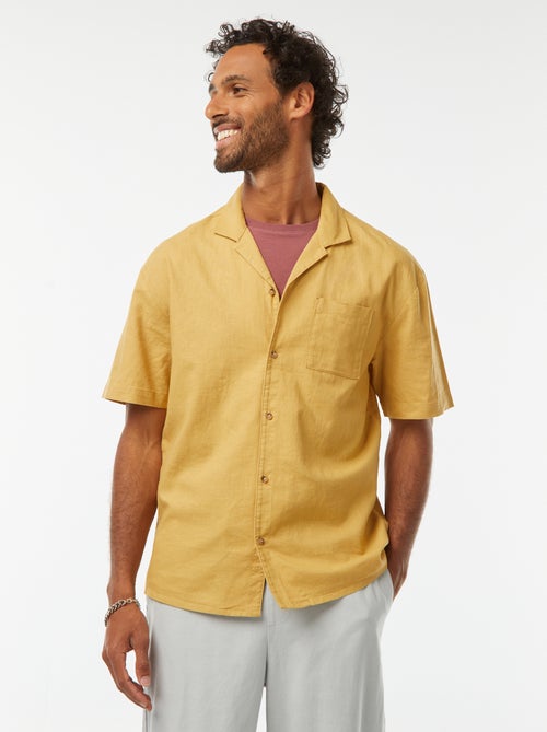 Chemise manches courtes avec poche poitrine - Kiabi