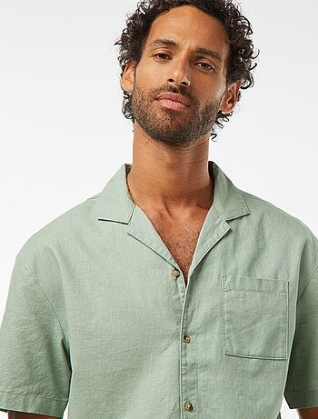 Chemise manches courtes avec poche poitrine