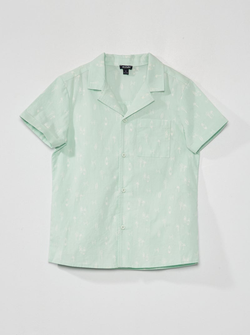 Chemise manches courtes Blanc - Kiabi