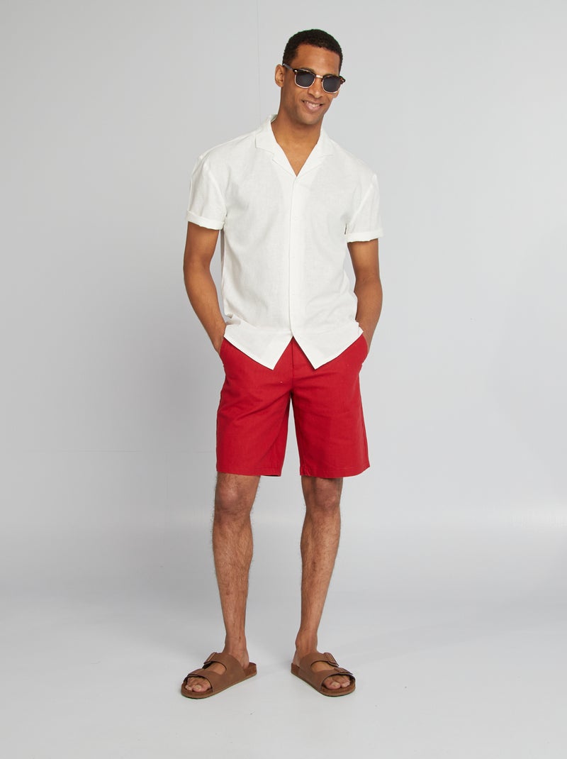 Chemise manches courtes Blanc - Kiabi