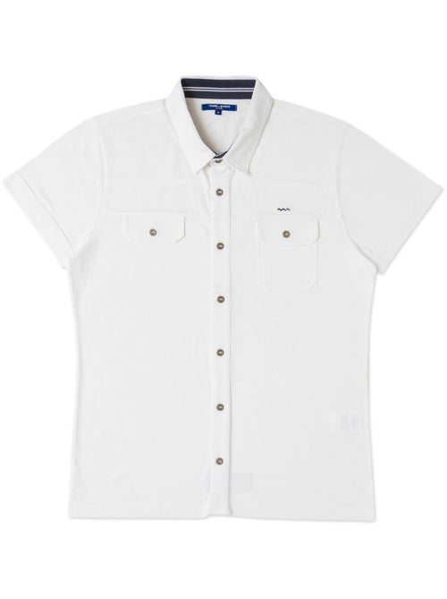 Chemise manches courtes blanche Homme - Terre de Marins - Kiabi