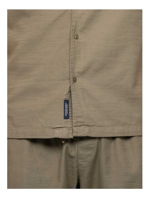 Chemise manches courtes coton DOUKIPOLO - Kiabi