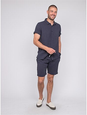 Chemise manches courtes coton DOUMAKI