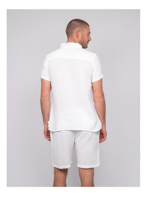 Chemise manches courtes coton DOUMAKI - Kiabi