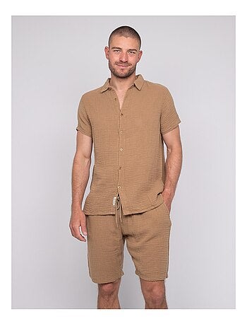 Chemise manches courtes coton DOUMAKI